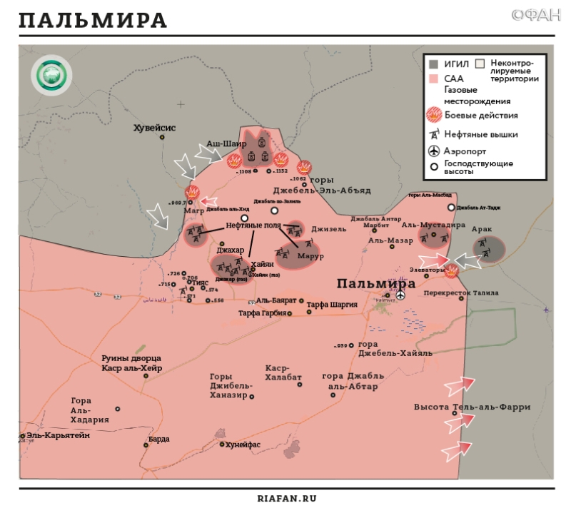 Карта военных действий — Хомс