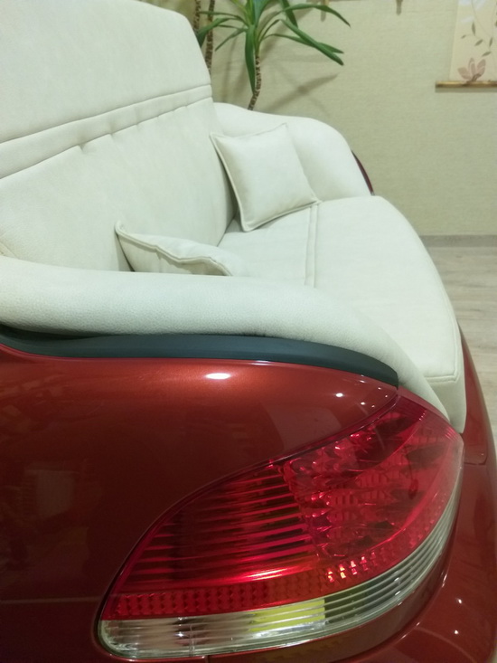 Оригинальный диван своими руками из задней части BMW 7 E65 для дома и дачи,мастер-класс,мебель