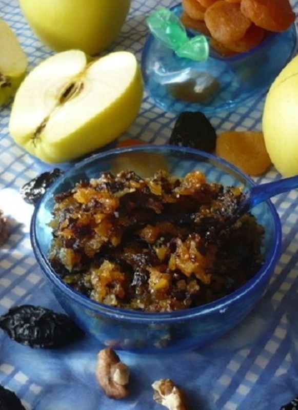 Курага чернослив грецкий орех изюм мед рецепт