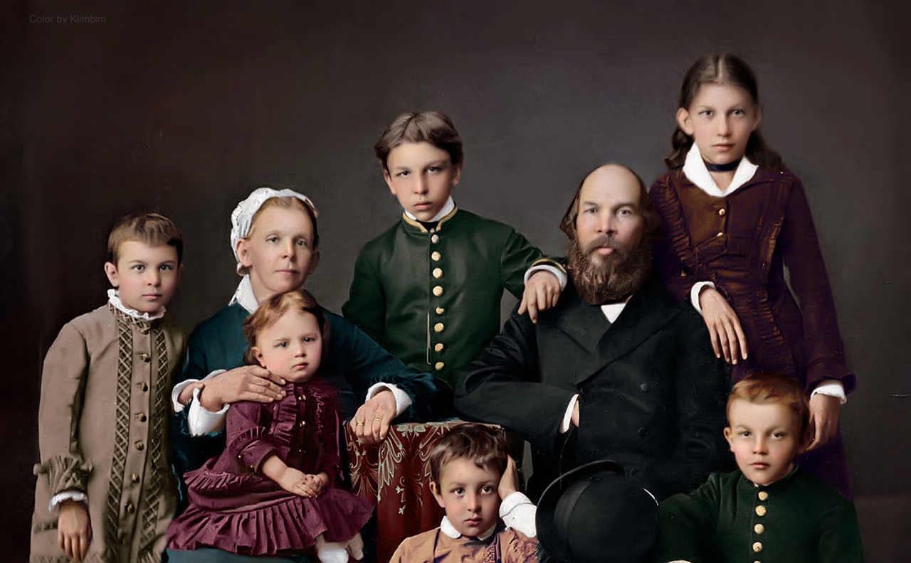 Семья Ульяновых. 1879