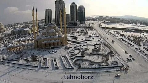 Грозный Чечня зима.
