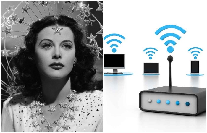 Голливудская красавица помогла появиться технологии Wi-Fi. /Фото: fishki.net, routerpro.ru