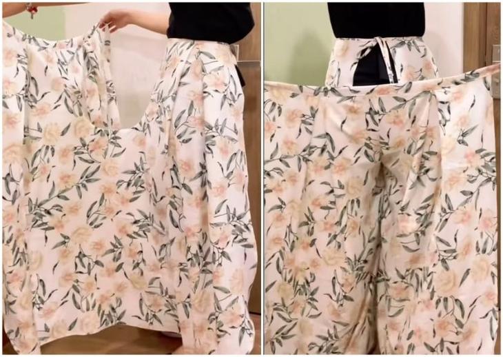 Стильные брюки-юбка с запахом за 1 час детали, пояса, чтобы, ткани, внутренней, Дальше, лицом, ткань, часть, затем, можно, стороне, бедра, полотном, передней, длину, полотнище, основным, талии, обхват