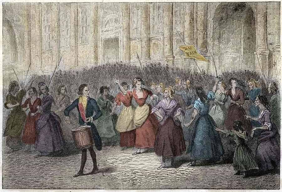 Поход на Версаль 5 октября 1789 года. Изображение: zeir.ru