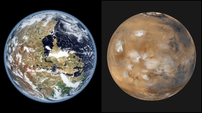 Новые свидетельства того, что на Марсе существовал океан Марс, Вода на Марсе, MRO, Длиннопост