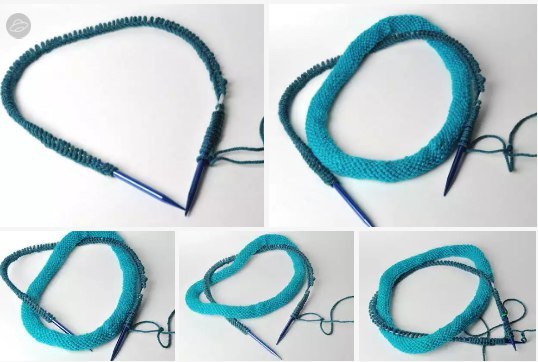 Оригинальный шарфик или как использовать остатки пряжи Оригинальный шарфик или как использовать остатки пряжи мастер класс