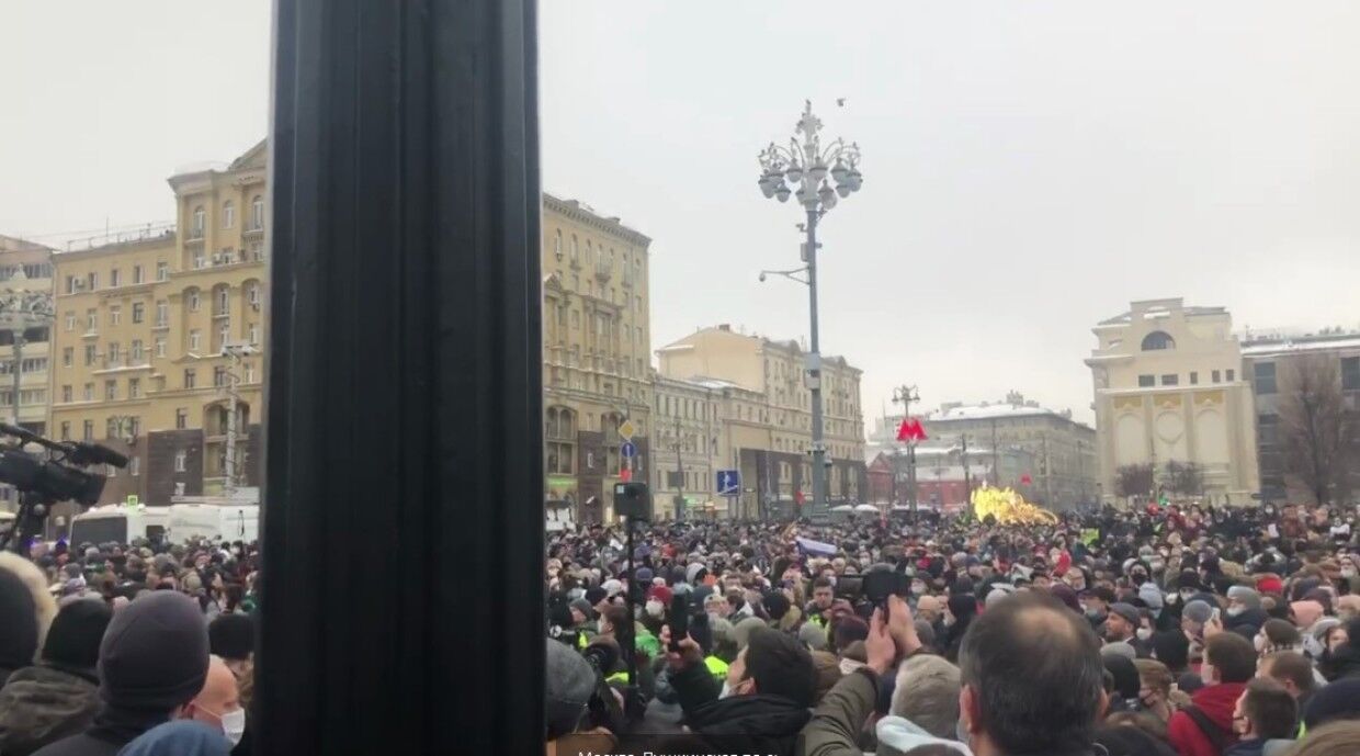 В Москве на незаконном митинге задержали 40 человек