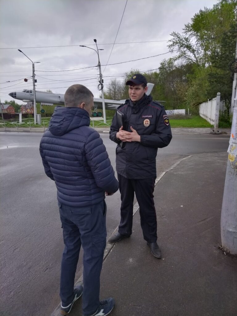 1 мая в Рязани полиция массово проверяет документы у прохожих