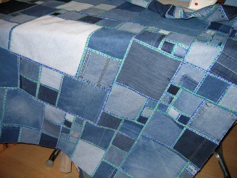 ✨Покрывала из старых джинсов...👖✂️ 
