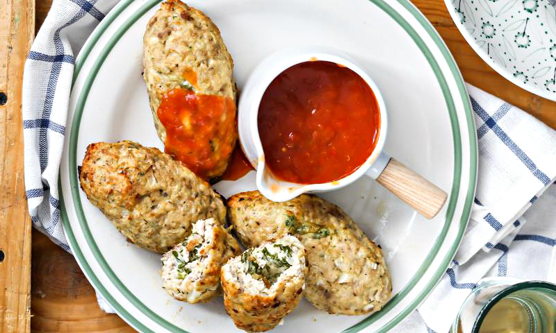 Мясные зразы с травами и сыром Мясные зразы с травами и сыром