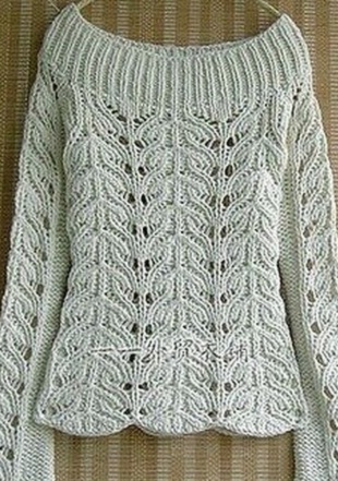 Схема для пуловера спицами