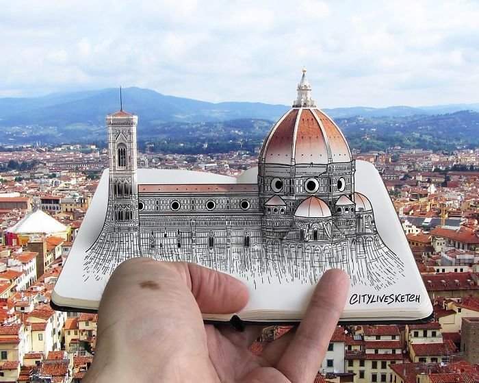 Итальянский художник создает новую географию впечатлений 3D-картины, живопись, искусство, новая реальность, путешествия, творчество, фотография, художник