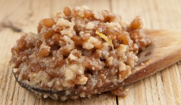 Приготовленное пшеница для большого рагу