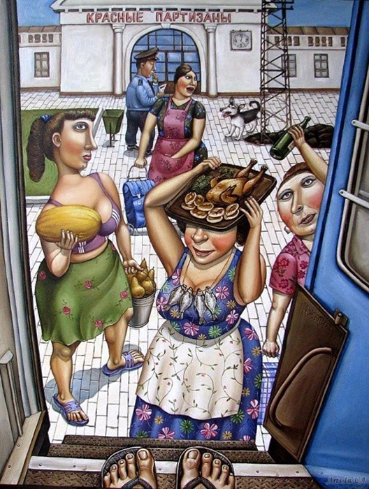 20 душевных картин об СССР от художницы из Донецка﻿ 