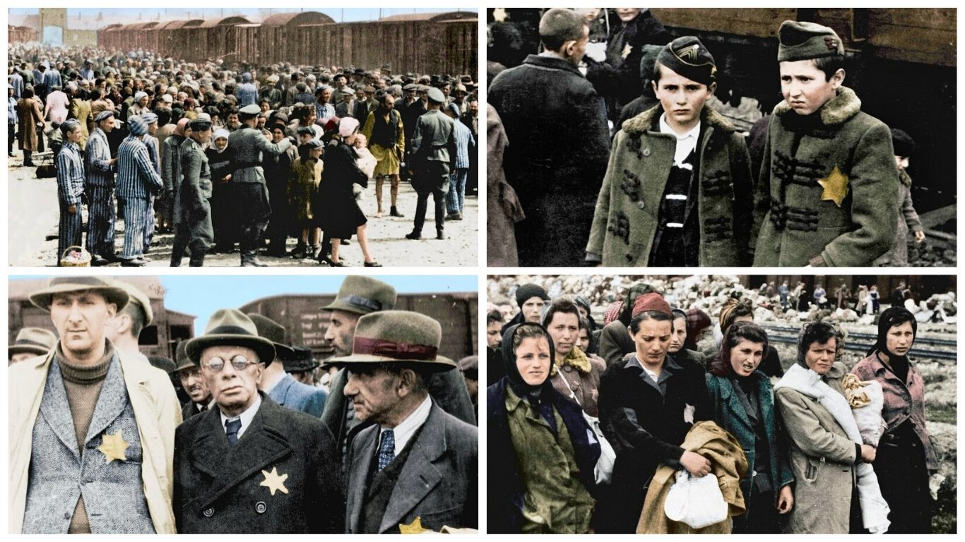 Цветные кадры Освенцима