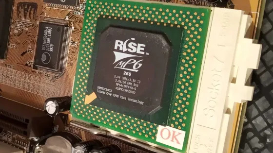 Один из самых редких x86-процессоров в мире Rise mP6 266 показали на фото