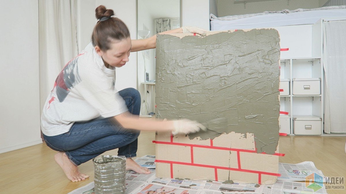 Имитация кирпичной стены своими руками архитектура,дача,декор,дизайн,дом,инструмент,интерьер,квартира,полезные советы,ремонт,строительство,стройматериалы