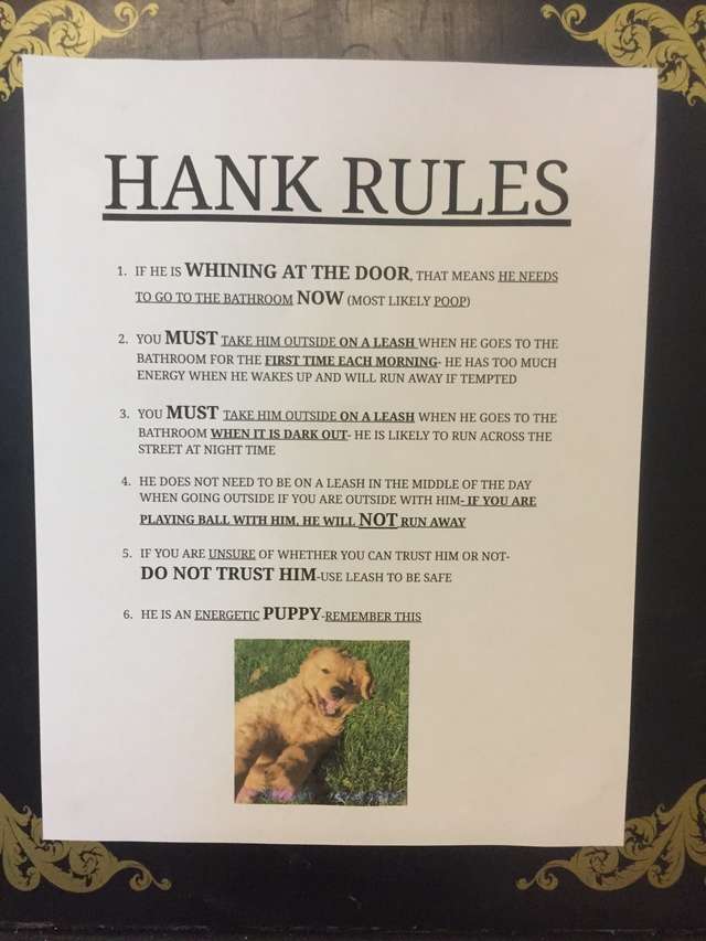 список правил