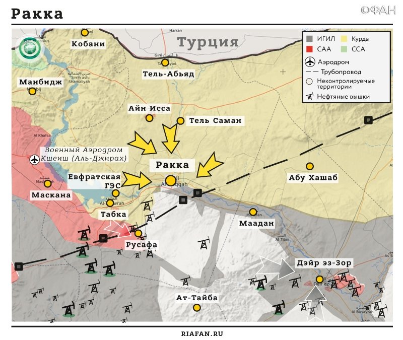 Карта боевых действий