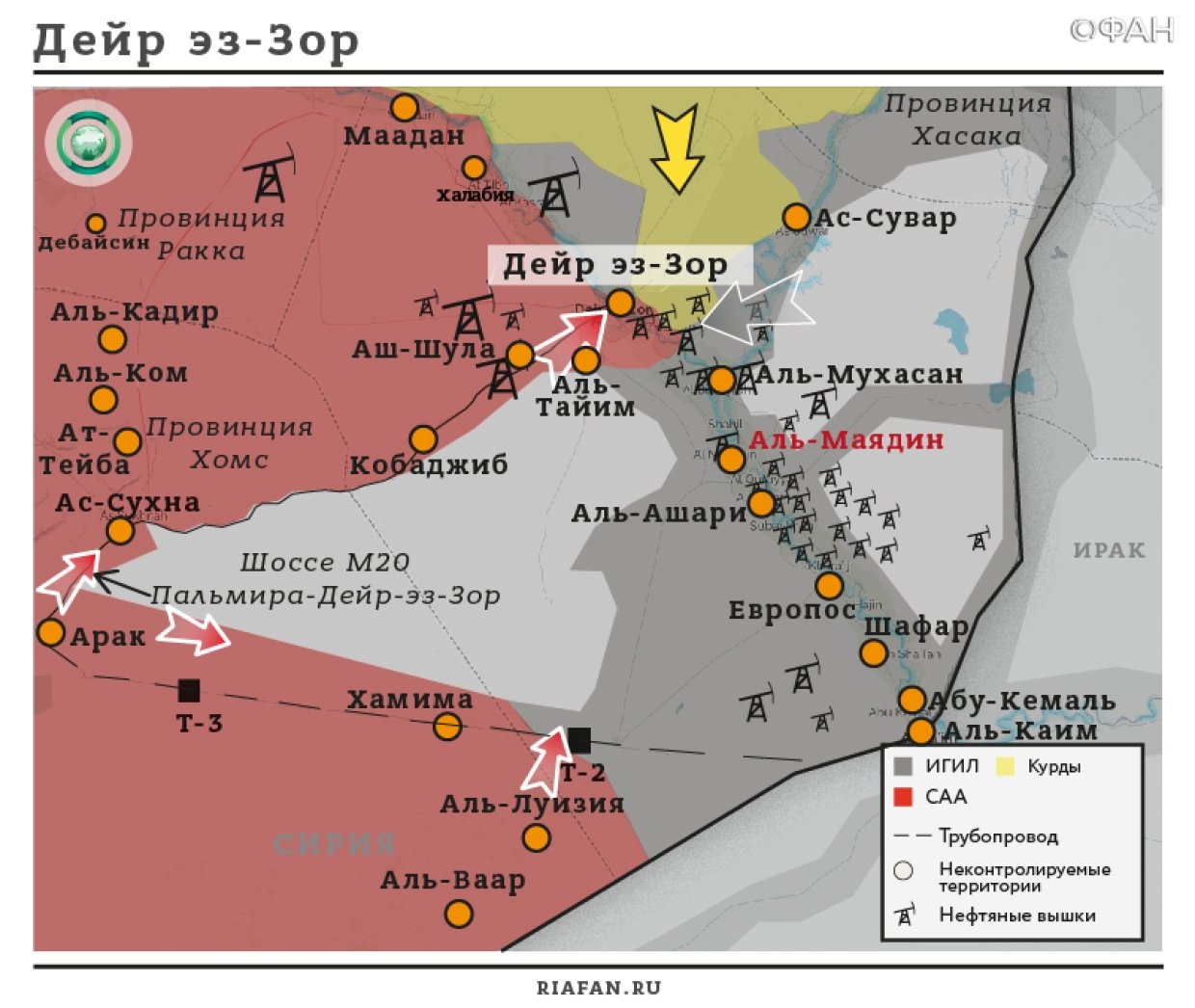 Карта военных действий — Дейр эз-Зор