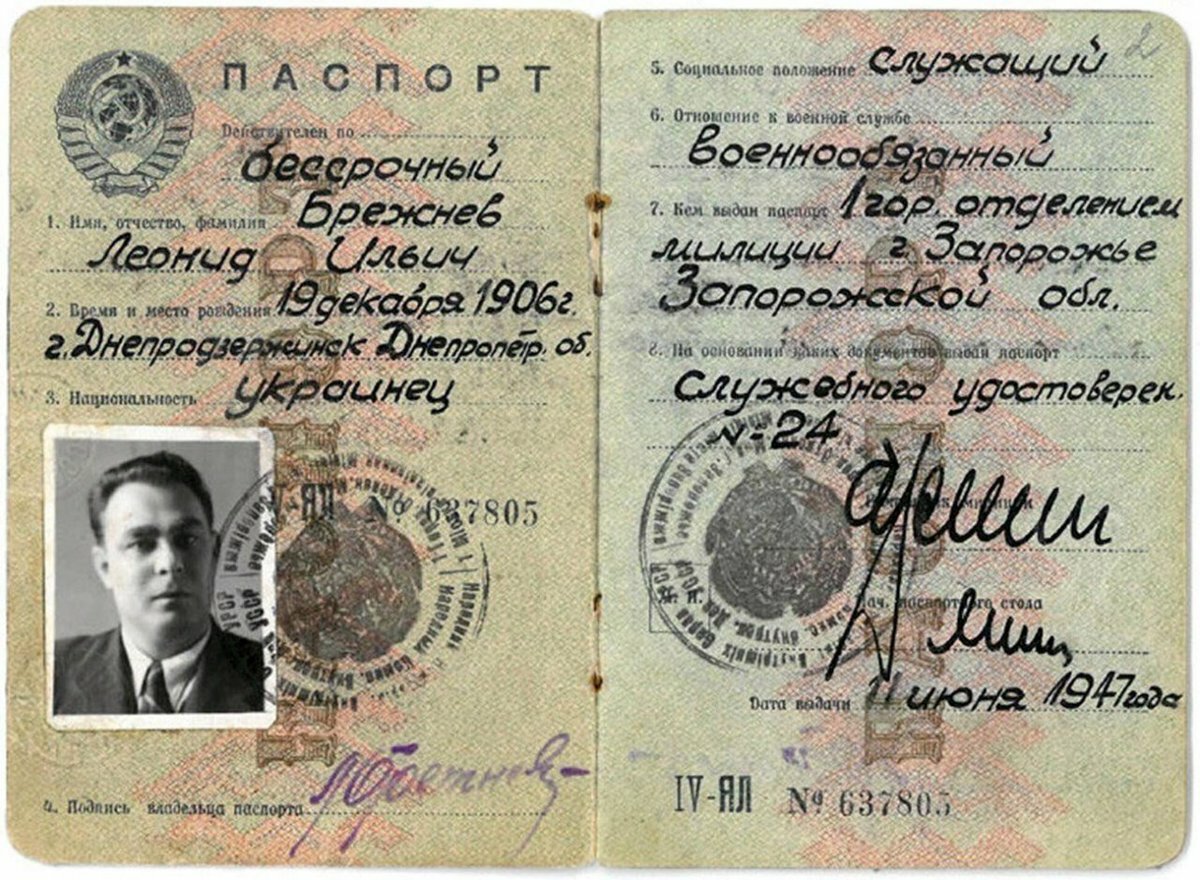 Документы Брежнева разных лет