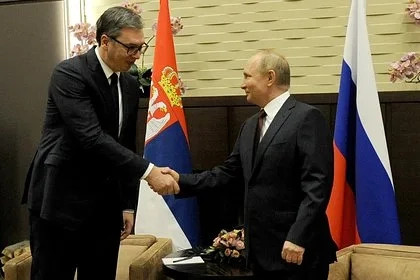 Путин провел встречу в Кремле с Вучичем