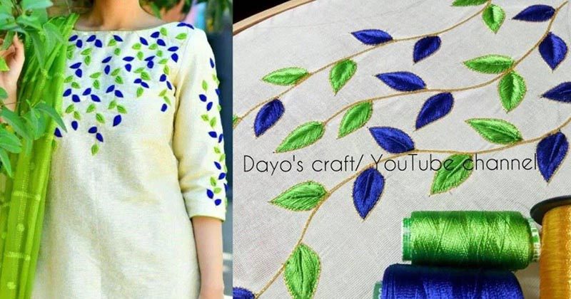 Простая техника красочной объёмной вышивки на одежде вдохновение