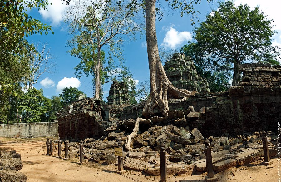 Камбоджийский храм Та Пром (Ta Prohm) и гигантские деревья можно, храмов, деревья, блоки, стенами, когда, более, несколько, вековые, храма, Ангкор, гигантскими, наблюдать, туристов, такой, камни, только, много, храмы, массивным