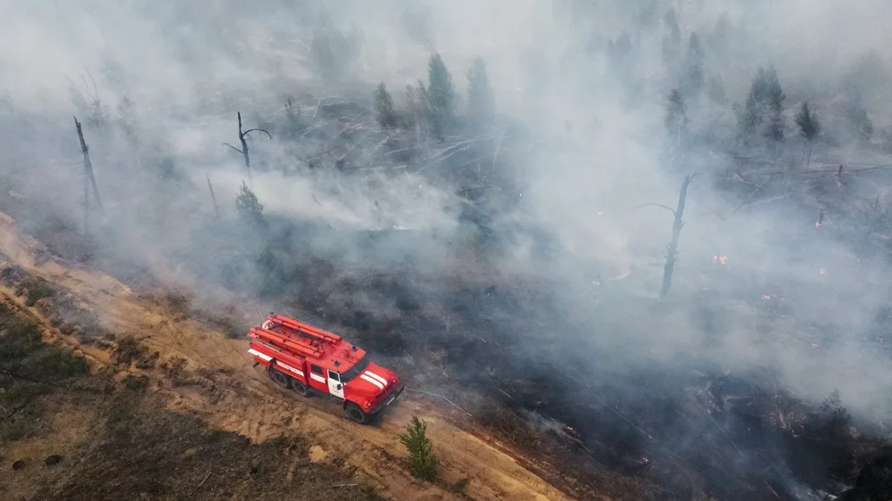 CAMS: выбросы от лесных пожаров в Амурской области побили 22-летний рекорд
