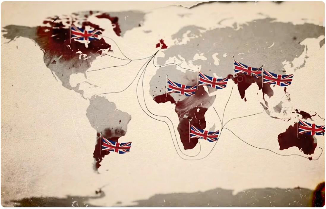 Влияние Британской империи в мире на к середине 19 века.