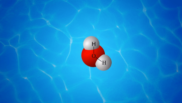 Формирование водородных связей между молекулами воды