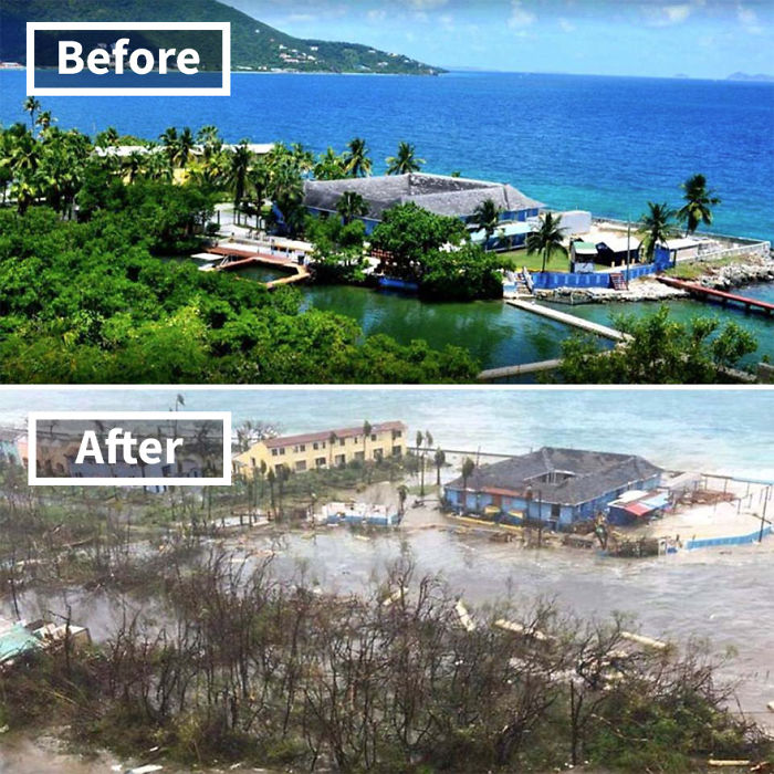 Dolphin Discovery Attraction On Tortola In The Virgin Islands (Before And After Irma Damage)