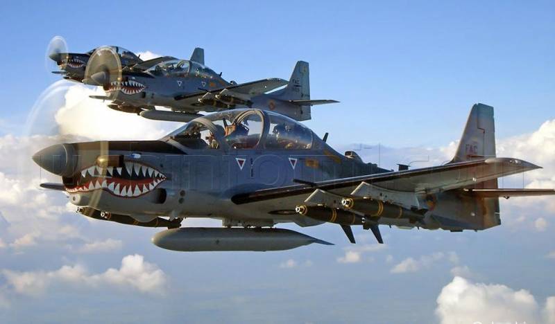 Боевое применение турбовинтовых штурмовиков EMB-314 Super Tucano Боевое применение турбовинтовых штурмовиков EMB-314 Super Tucano ввс