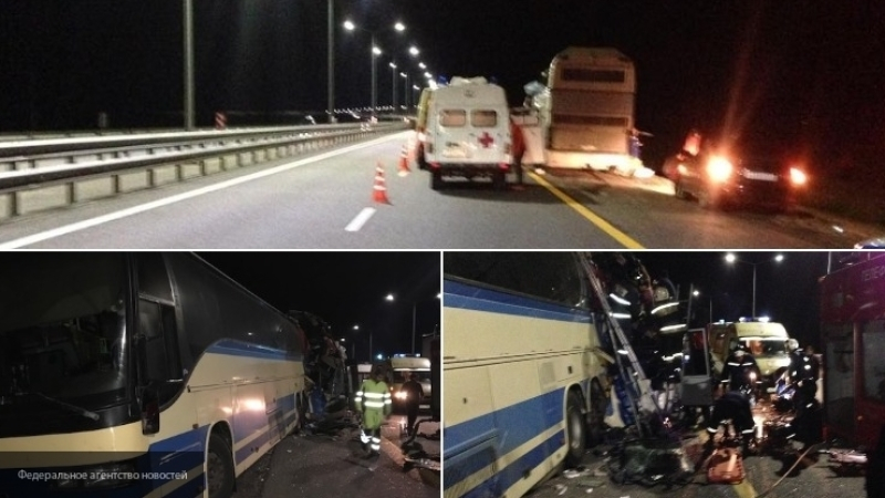 МЧС открыло "горячую линию" после аварии с автобусами на трассе "Дон"