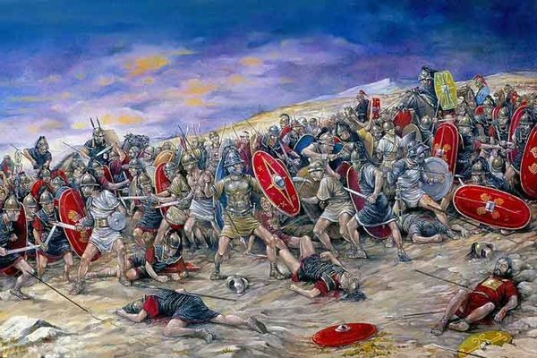 Бой легионеров с повстанцами Спартака