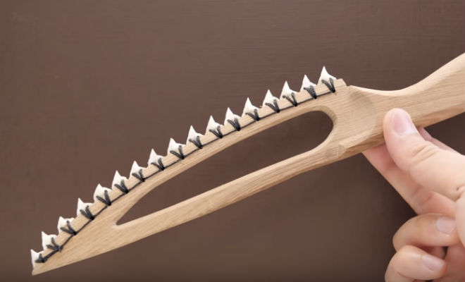 Нож из зуба акулы: пробуем в деле акула,клинок,мастер,нож,Пространство,самоделка