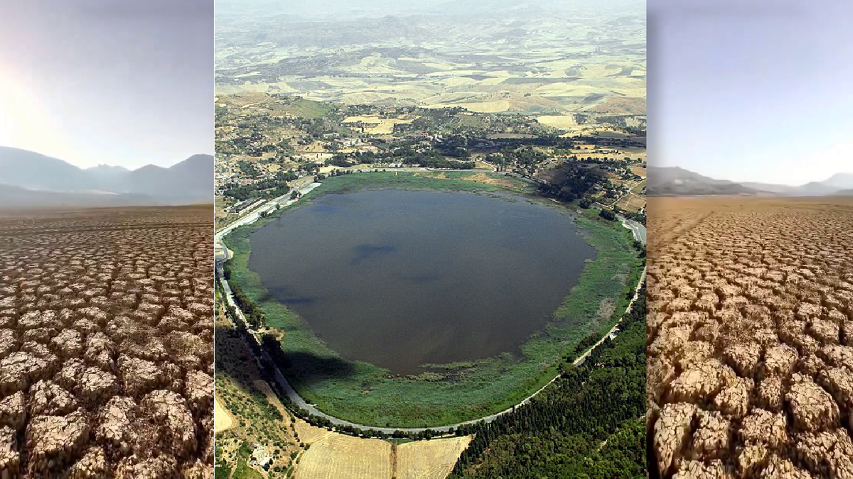 Озеро Пергуза, хотя его площадь (была!) всего 1,8 кв. км, не "никому неизвестный водоем". По его берегам проходит гоночная трасса Формулы-1. Скромное озерцо упомянуто даже в древнегреческой мифологии: здесь Аид похитил Персефону (но это не точно)