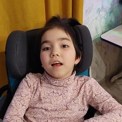 Элина Сагитова, 10 лет, детский церебральный паралич, спастический тетрапарез, требуется лечение, 161 023 ₽
