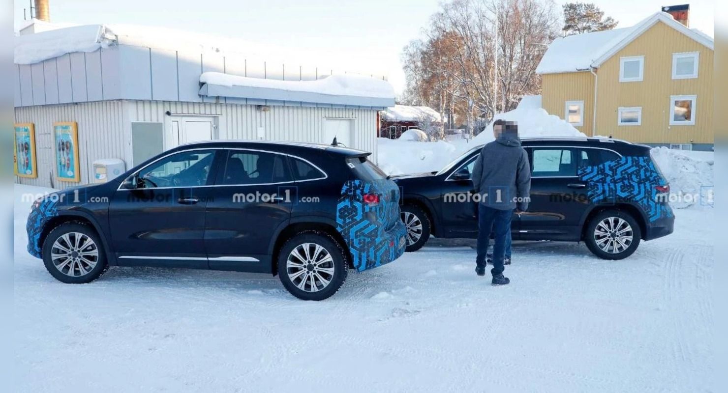 Замечены прототипы электрических кроссов Mercedes EQA и EQB
