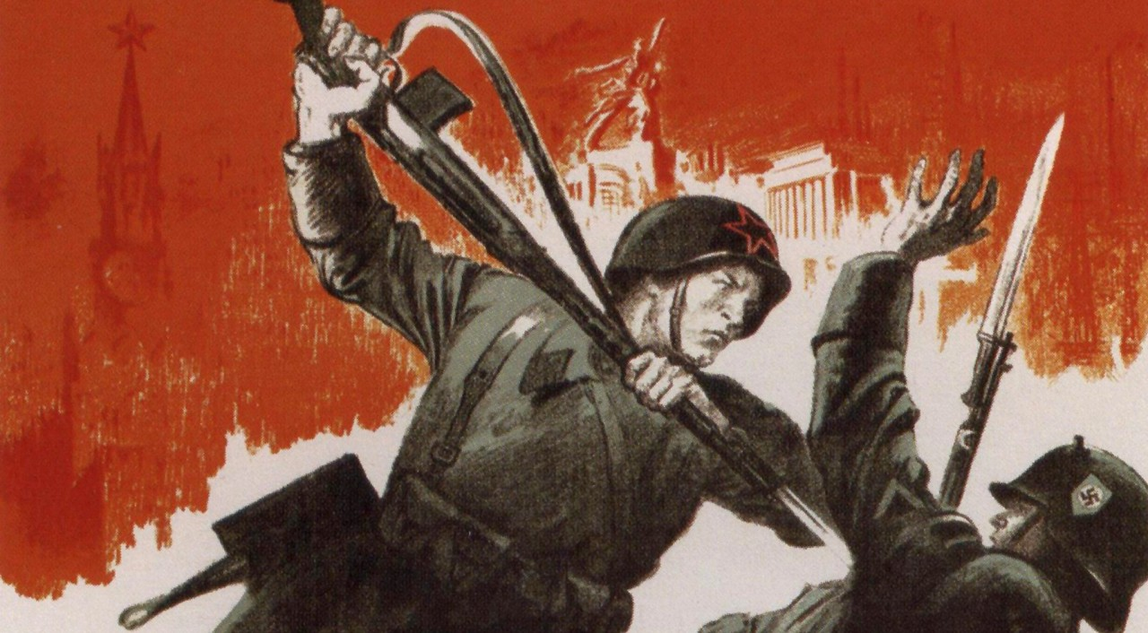 Победа над вермахтом. Солдаты СССР против фашистов. Советские военные плакаты.