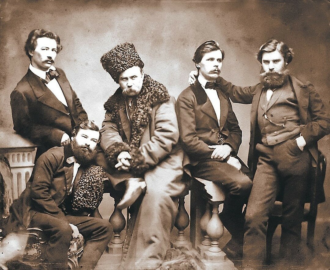 Тарас Шевченко с друзьями. Санкт-Петербург 1859 г.