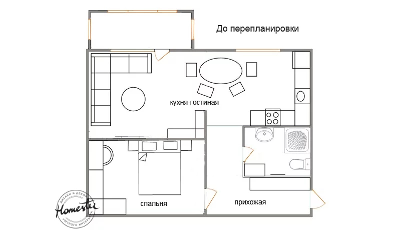 Как из 2х комнатной квартиры сделать 3х комнатную до и после фото