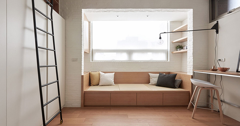 Как выжать максимум из минимума пространства: полнофункциональная квартира на Тайване площадью всего 22 квадратных метра