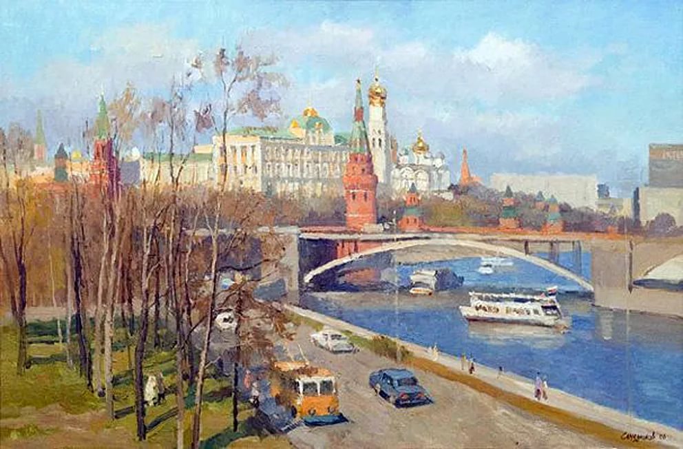 Весенняя москва картина