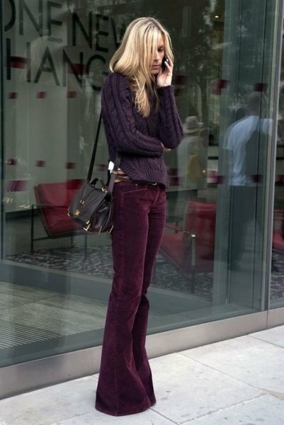 9 способов носить баклажановый цвет и выглядеть как тростинка
