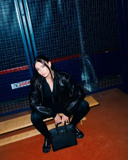 Анастасия Решетова (с новой стрижкой), Елена Перминова, Карина Истомина, Катя IOWA посетили показ 