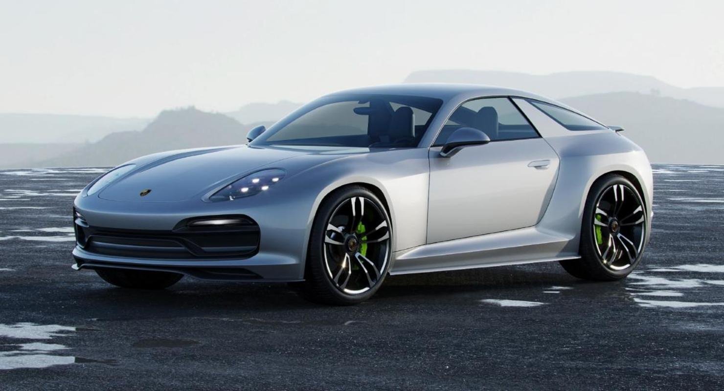 Представлены рендеры абсолютно нового электрокара Porsche 928 Coupe