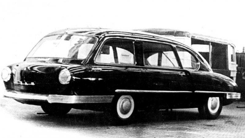 Второй вариант НАМИ-013 с боковыми молдингами и облегченными бамперами НАМИ, СССР, авто, автоистория, автомобили, малолитражка, разработки