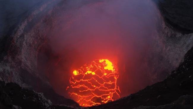 Кратер вулкана Kilauea, hawaii, ynews, гавайи, извержение вулкана, стихия