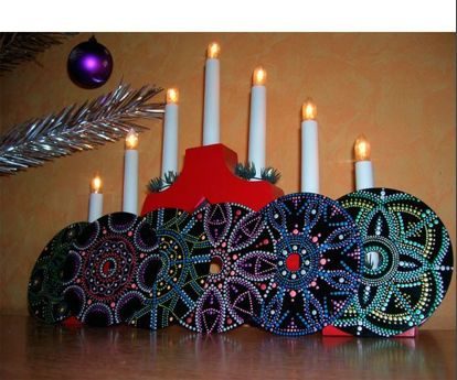 Идеи точечной росписи креатив,сделай сам,точеченая роспись